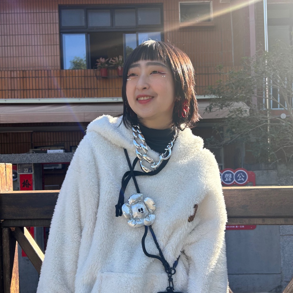 浮誇系 重質量 銀色壓克力鏈條 項鍊-細節圖8