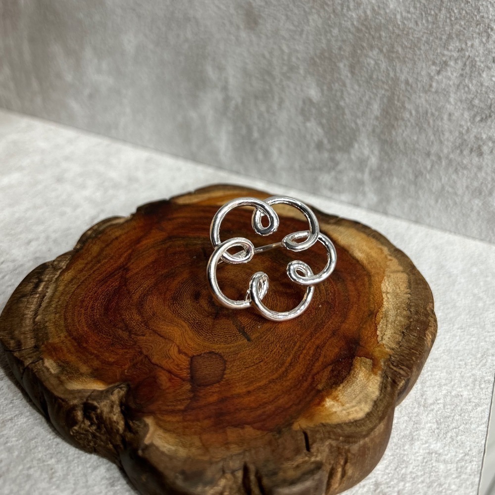 大花花 捲捲雲朵戒指！-細節圖8