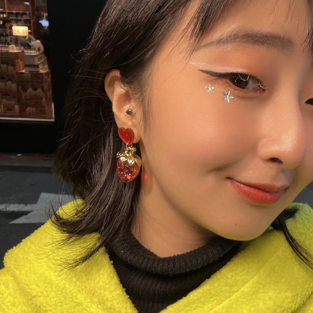 透明の草莓 耳環 🍓-細節圖4