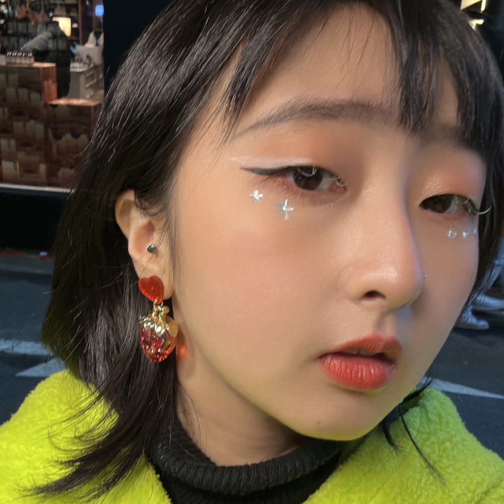 透明の草莓 耳環 🍓-細節圖6