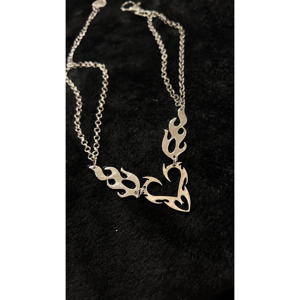 歌德愛心 雙層鏈 ❤️‍🩹 又辣又帥-細節圖2