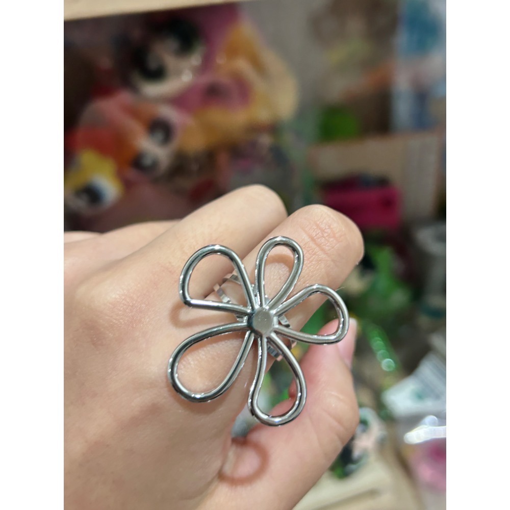 大花花線條款戒指-細節圖7