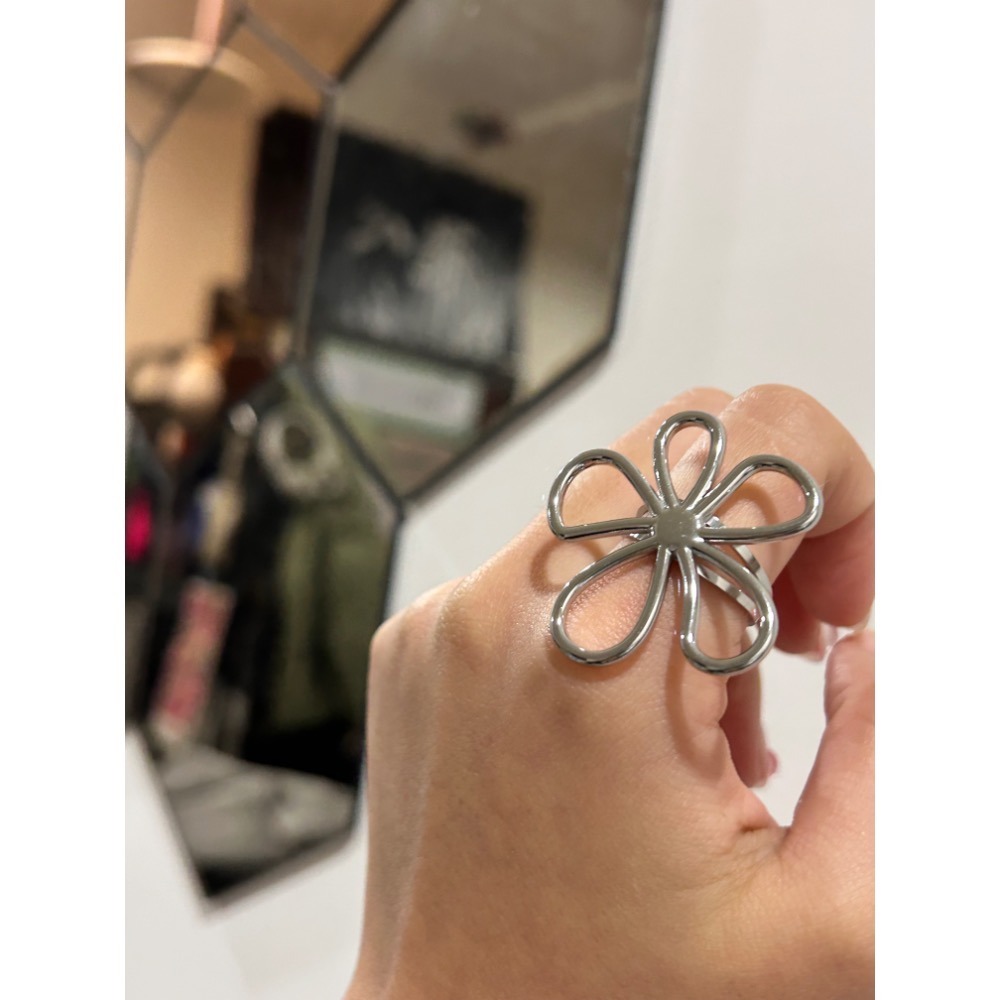 大花花線條款戒指-細節圖9