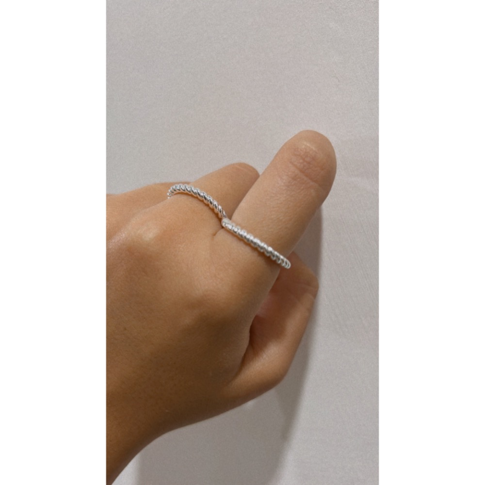 線條結繩 戒指-細節圖2