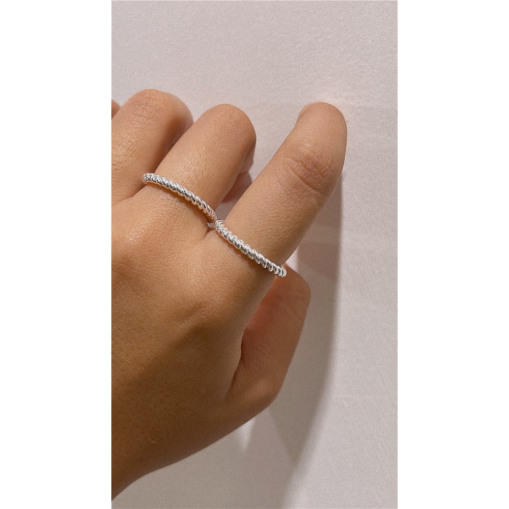 線條結繩 戒指-細節圖4