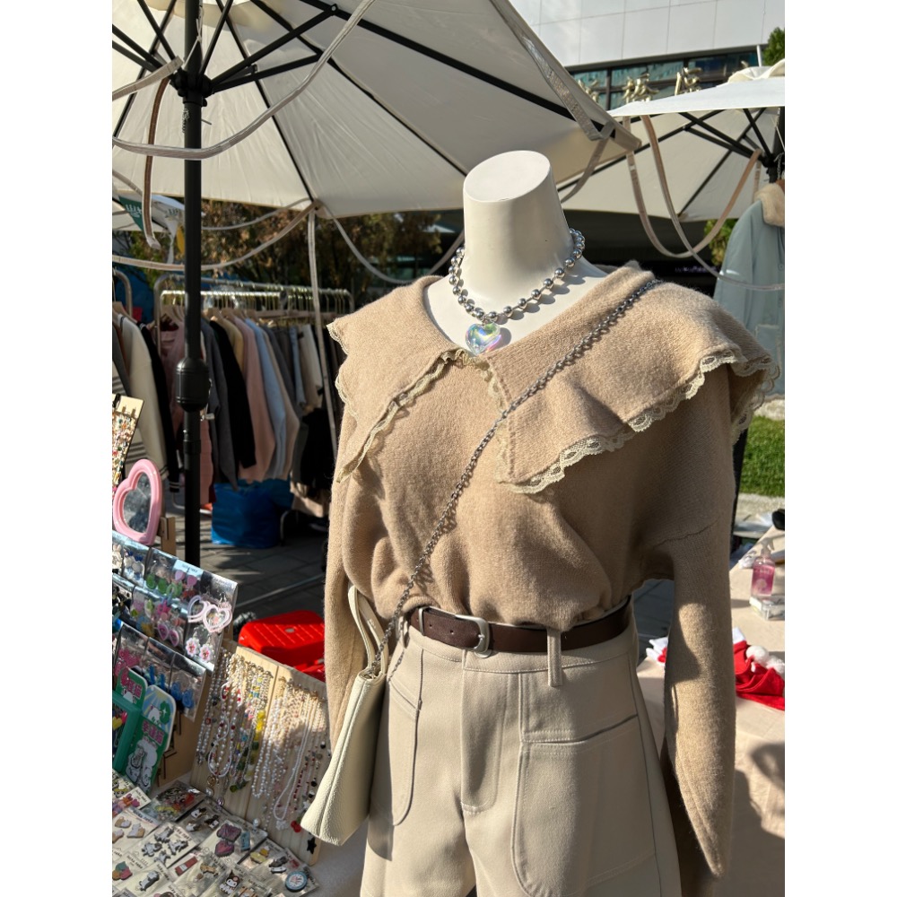 日系 銀色珠珠 特殊扣環 愛心鏈-細節圖10