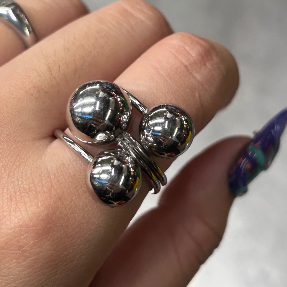 ＼ 日系必收 / 鈦鋼 大銀珠珠 三圈款-細節圖2