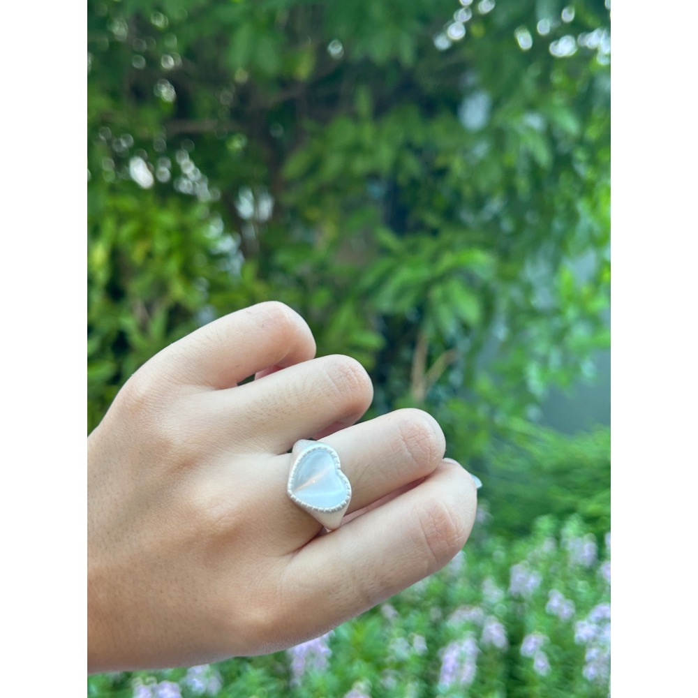 公主風 霧面 旋光愛心戒指-細節圖4