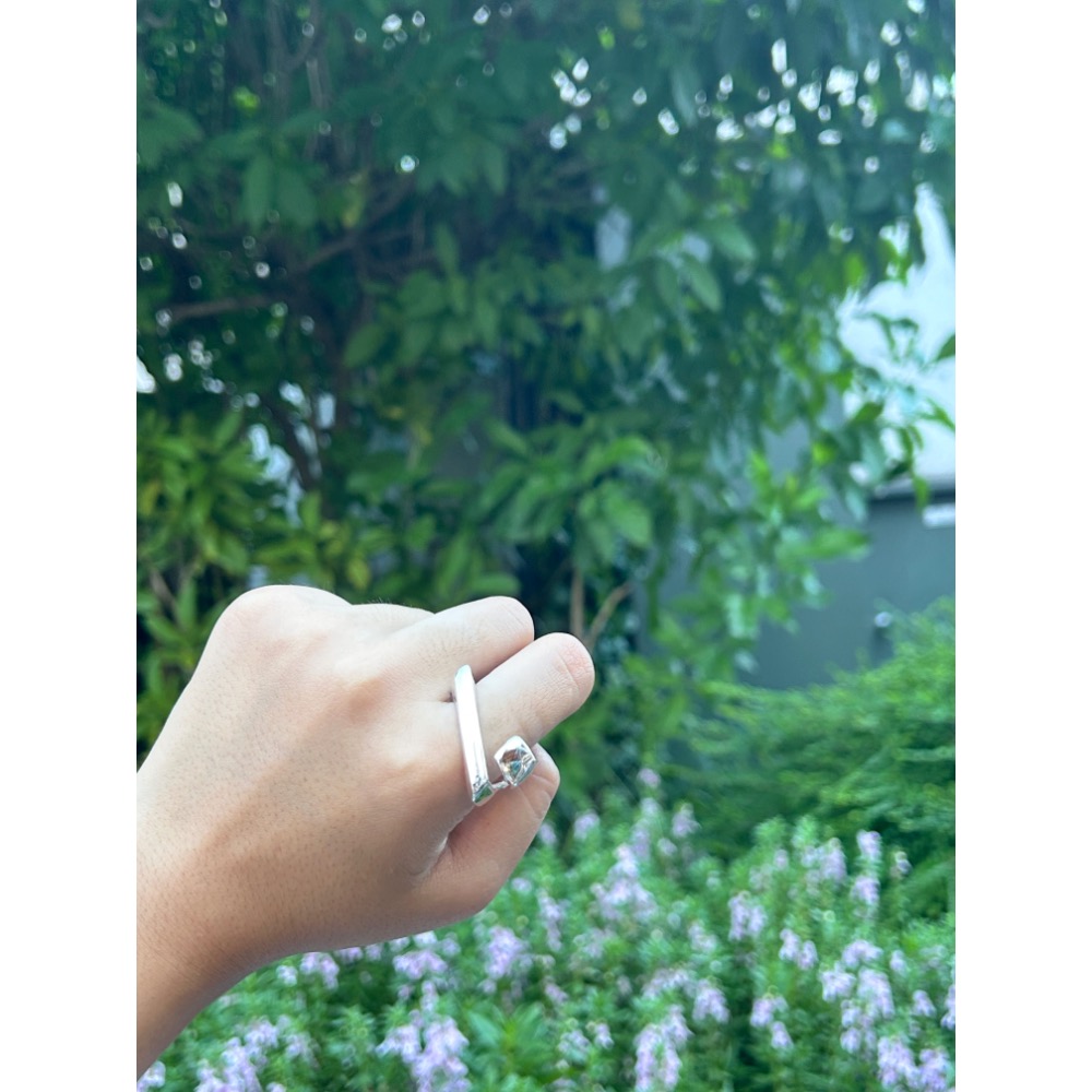 個性 ＼重質量/ 方框不規則戒指-細節圖2