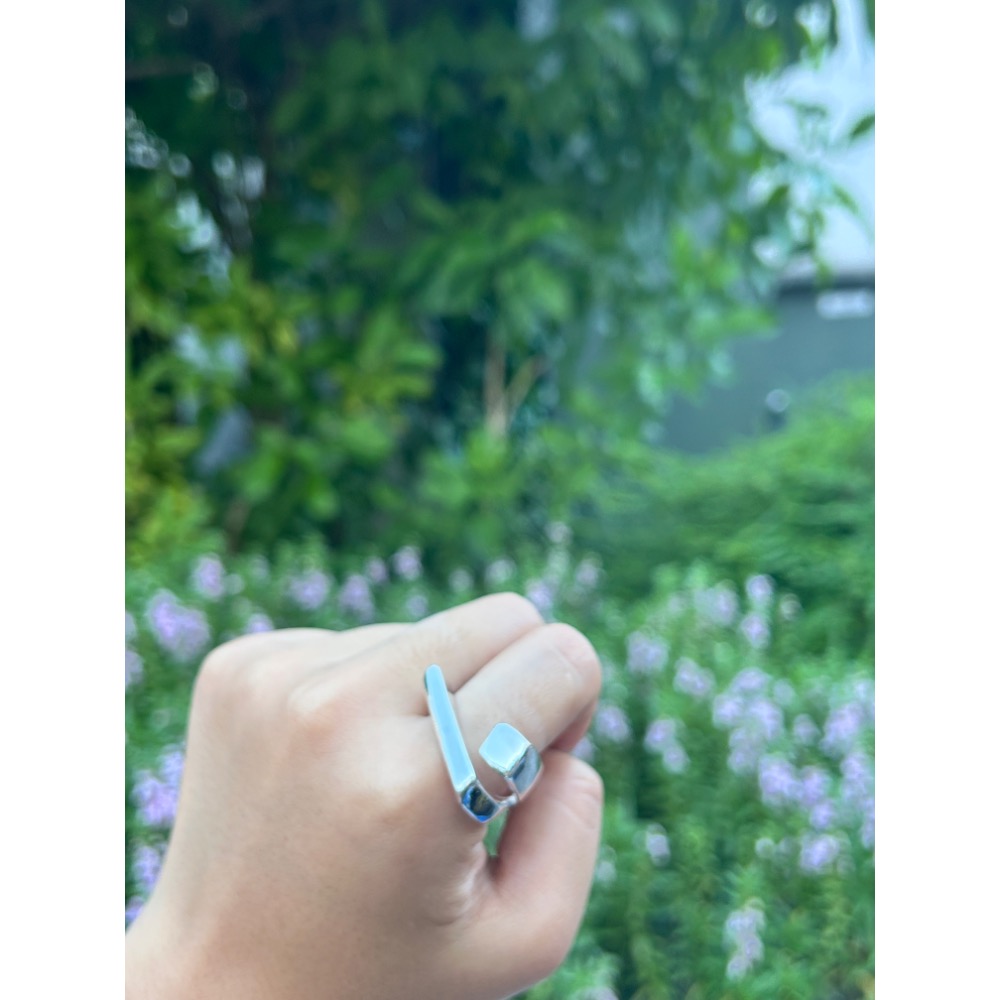 個性 ＼重質量/ 方框不規則戒指-細節圖4