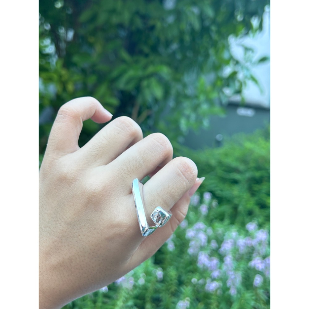 個性 ＼重質量/ 方框不規則戒指-細節圖6