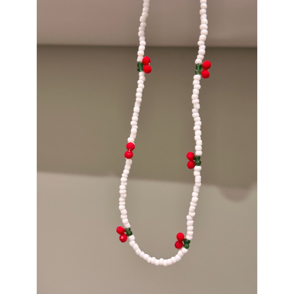 小櫻桃串珠項鏈 🍒-細節圖2