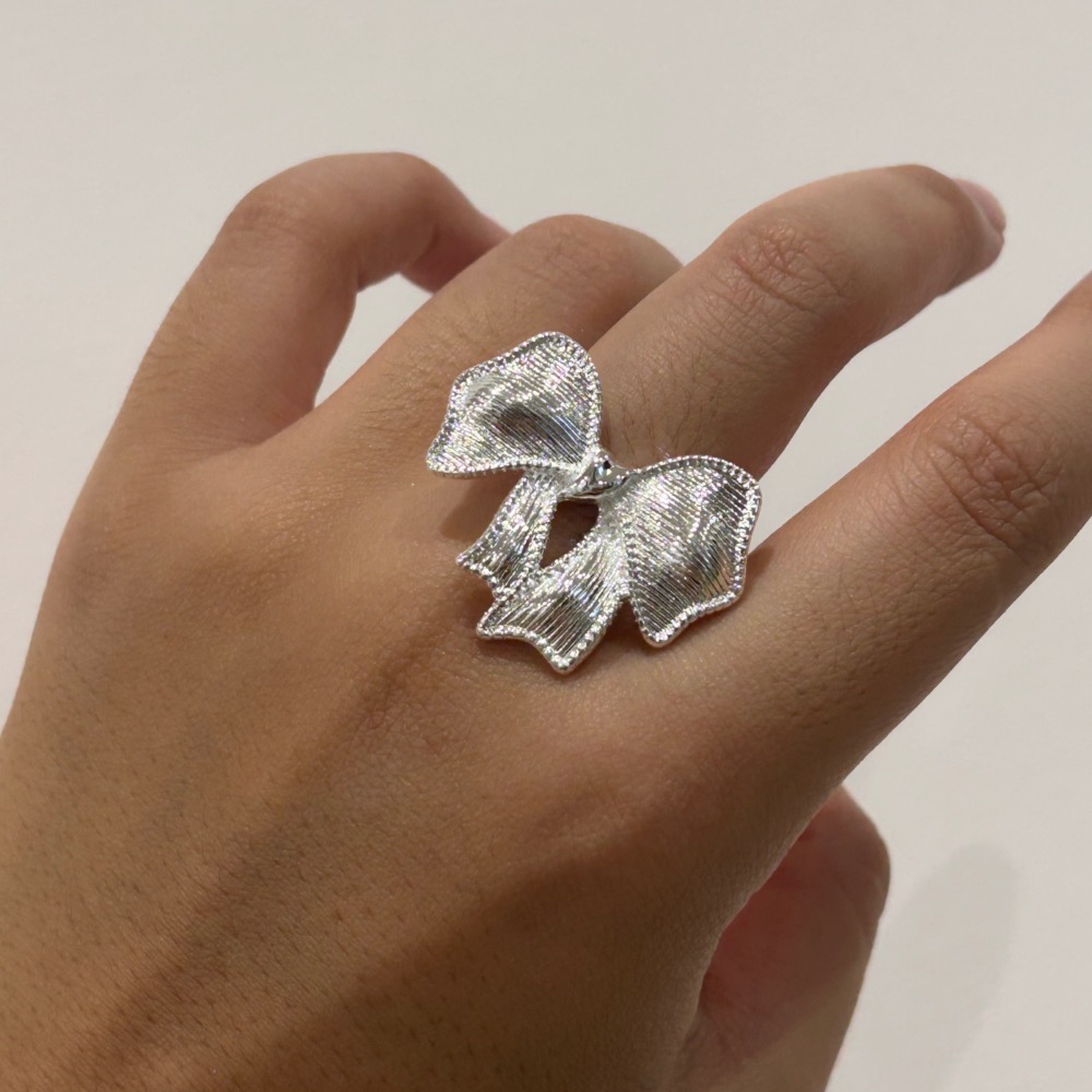 緞帶蝴蝶結戒指-細節圖2