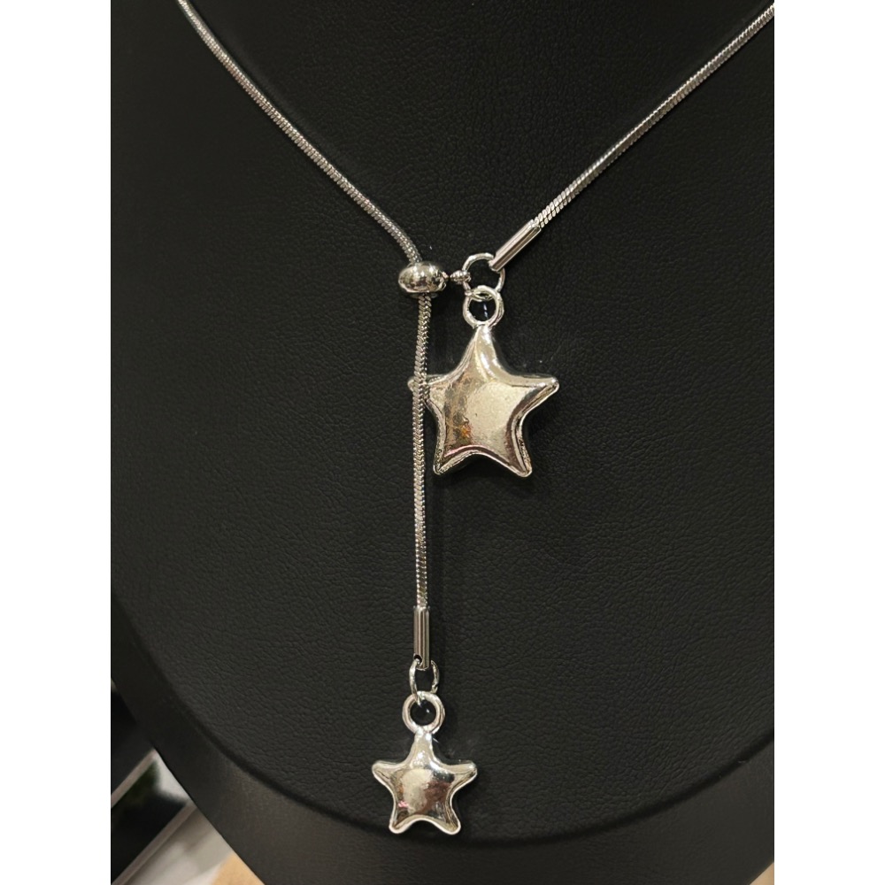 ＼伸縮鏈/ 雙顆星星 毛衣鏈-細節圖5