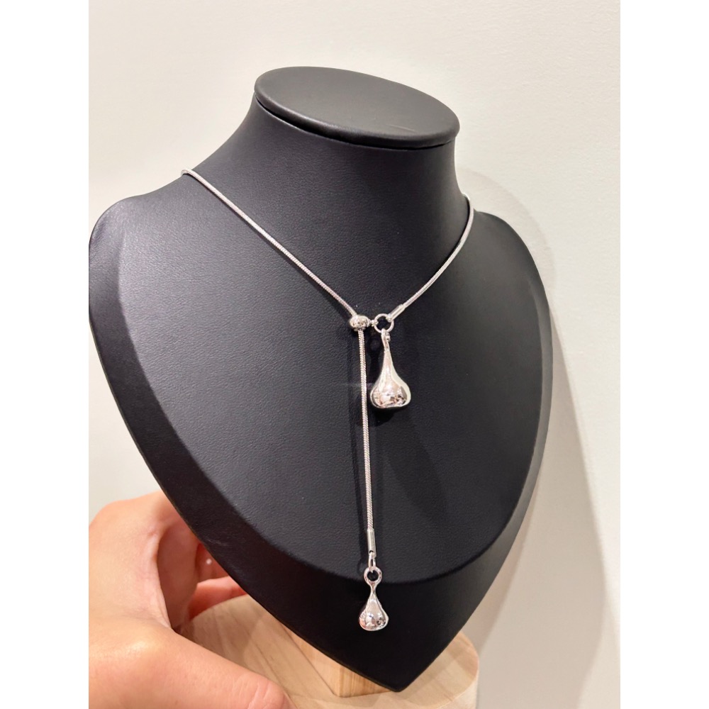 ＼伸縮鏈/ 水滴 簡約毛衣鏈-細節圖2