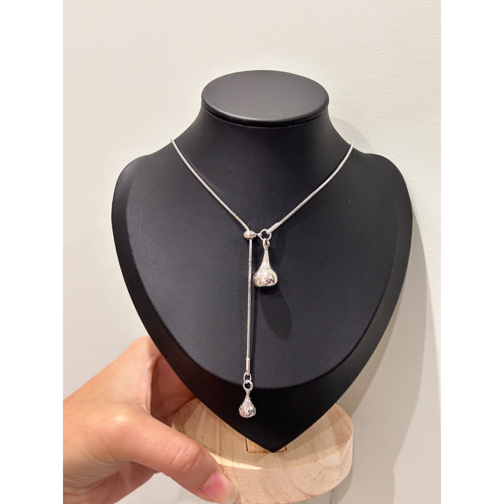 ＼伸縮鏈/ 水滴 簡約毛衣鏈-細節圖3