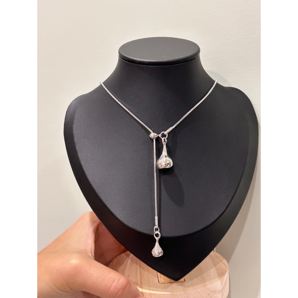 ＼伸縮鏈/ 水滴 簡約毛衣鏈-細節圖4