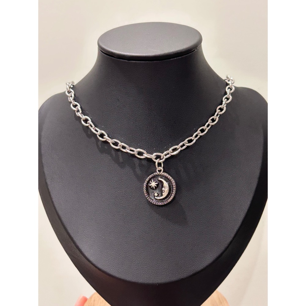 月亮星星鏈條項鍊-細節圖6