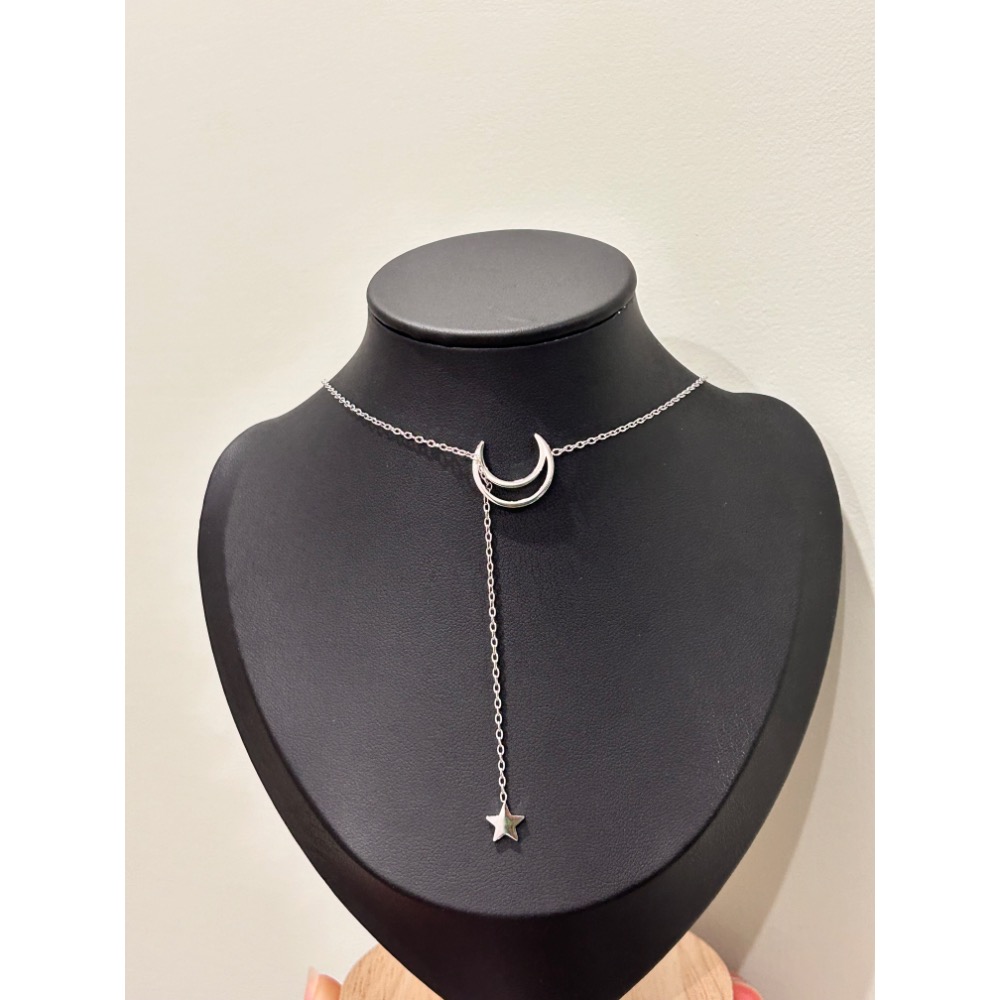 月亮星星Y字鏈 毛衣鏈-細節圖2