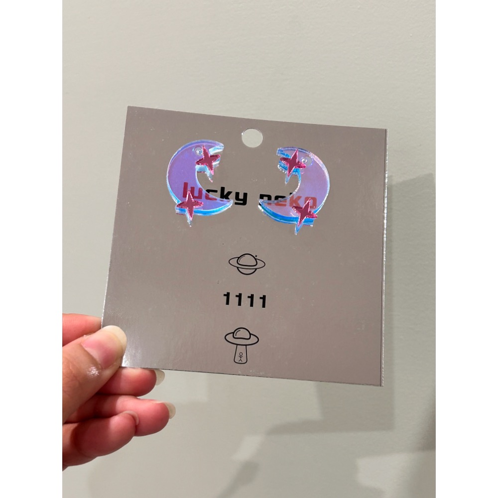 月亮星星耳環-細節圖2