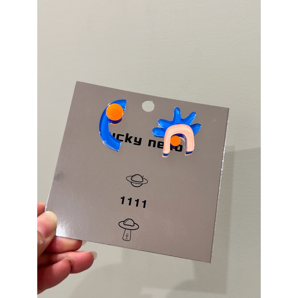 幾何抽象風格 耳環-細節圖2