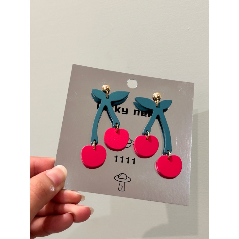 兩顆櫻桃🍒耳環-細節圖2