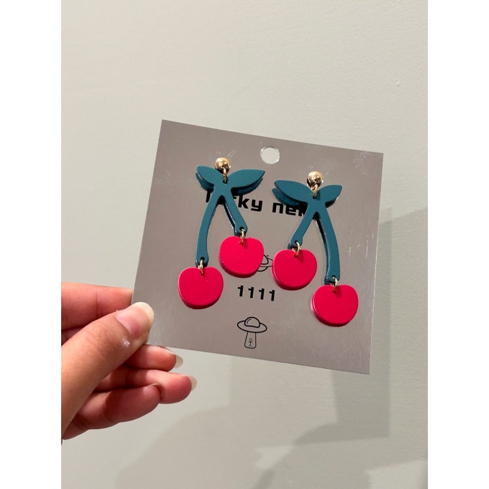 兩顆櫻桃🍒耳環-細節圖3