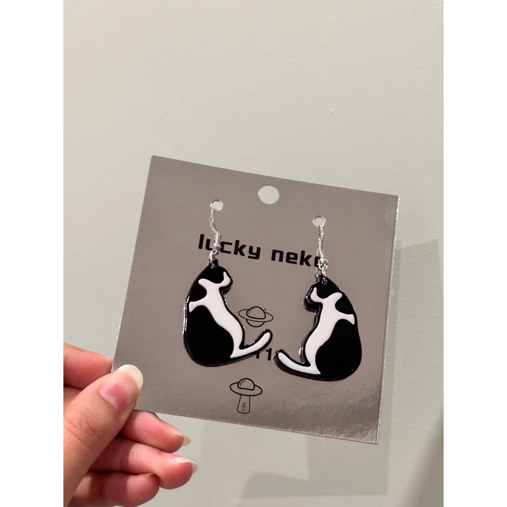 乳牛貓貓 背影🐈‍⬛耳環-細節圖3