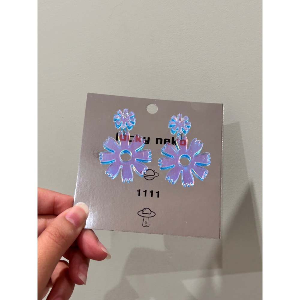 雪花片 耳環 ❄️-細節圖3