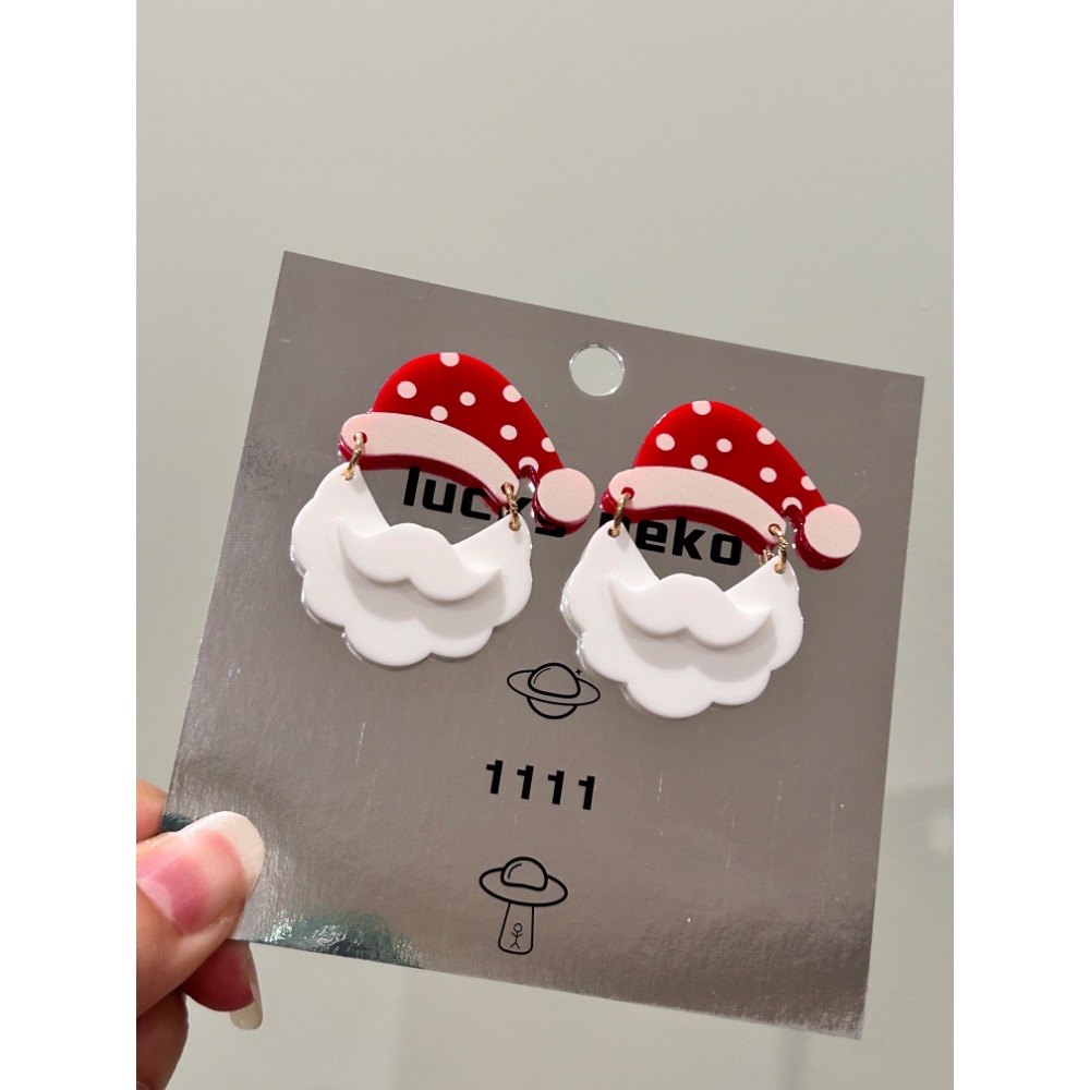 聖誕老人🎅🏼耳環-細節圖2