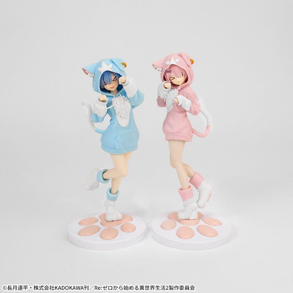 【慢活同盟】現貨 SEGA Luminasta 雷姆 拉姆 貓耳 日本遊藝場UFO限定 合售 全新未拆-細節圖2