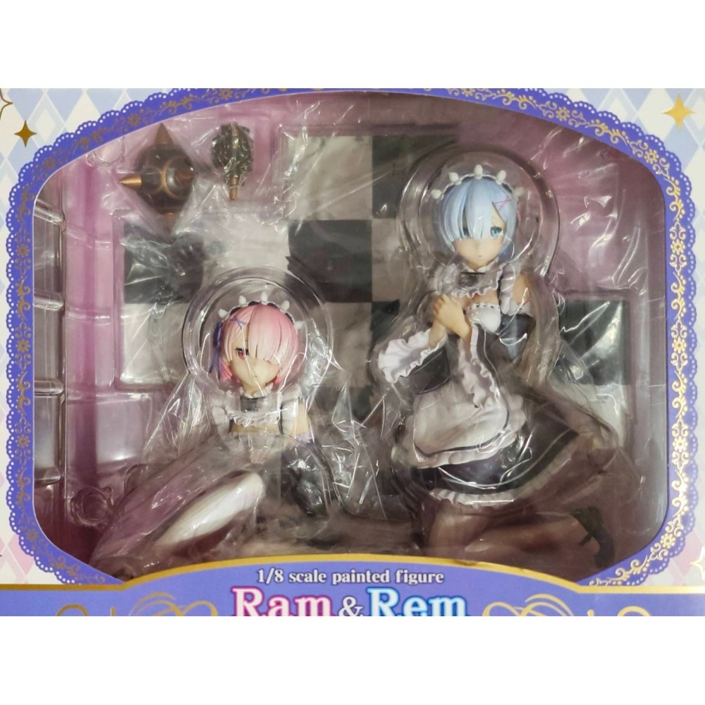 【慢活同盟】 REVOLVE 雷姆 & 拉姆 特典版 1/8 PVC 特製台座 全新未拆 Re:從零開始的異世界生活-細節圖2