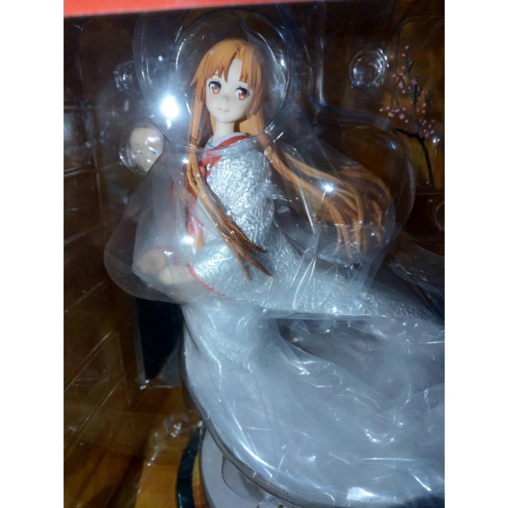 【慢活同盟】現貨 刀劍神域 亞絲娜 白無垢 F:NEX 1/7 PVC 含日本限定特典 可換表情配件 全新未拆-細節圖5