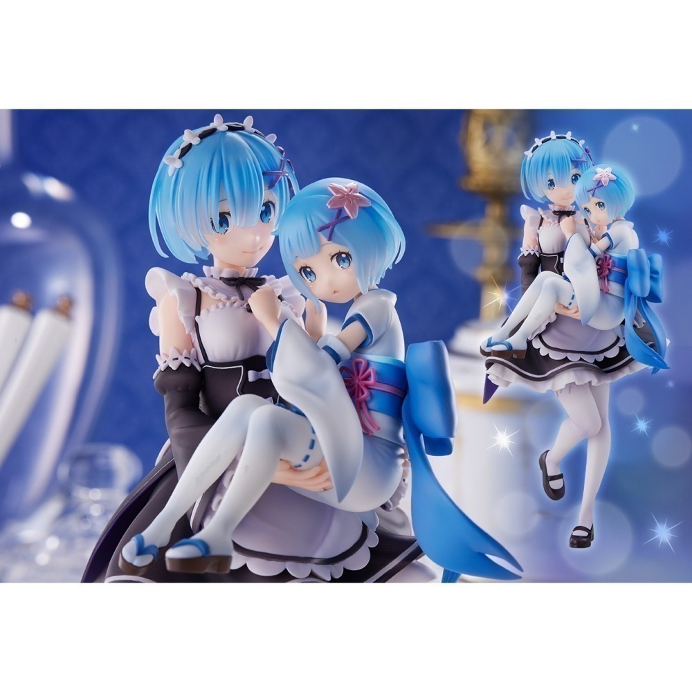 【慢活同盟】 S-FIRE 愛蜜莉雅 雷姆 拉姆 童年 幼少期 1/7 PVC 全新未拆 Re:從零開始的異世界生活-細節圖5