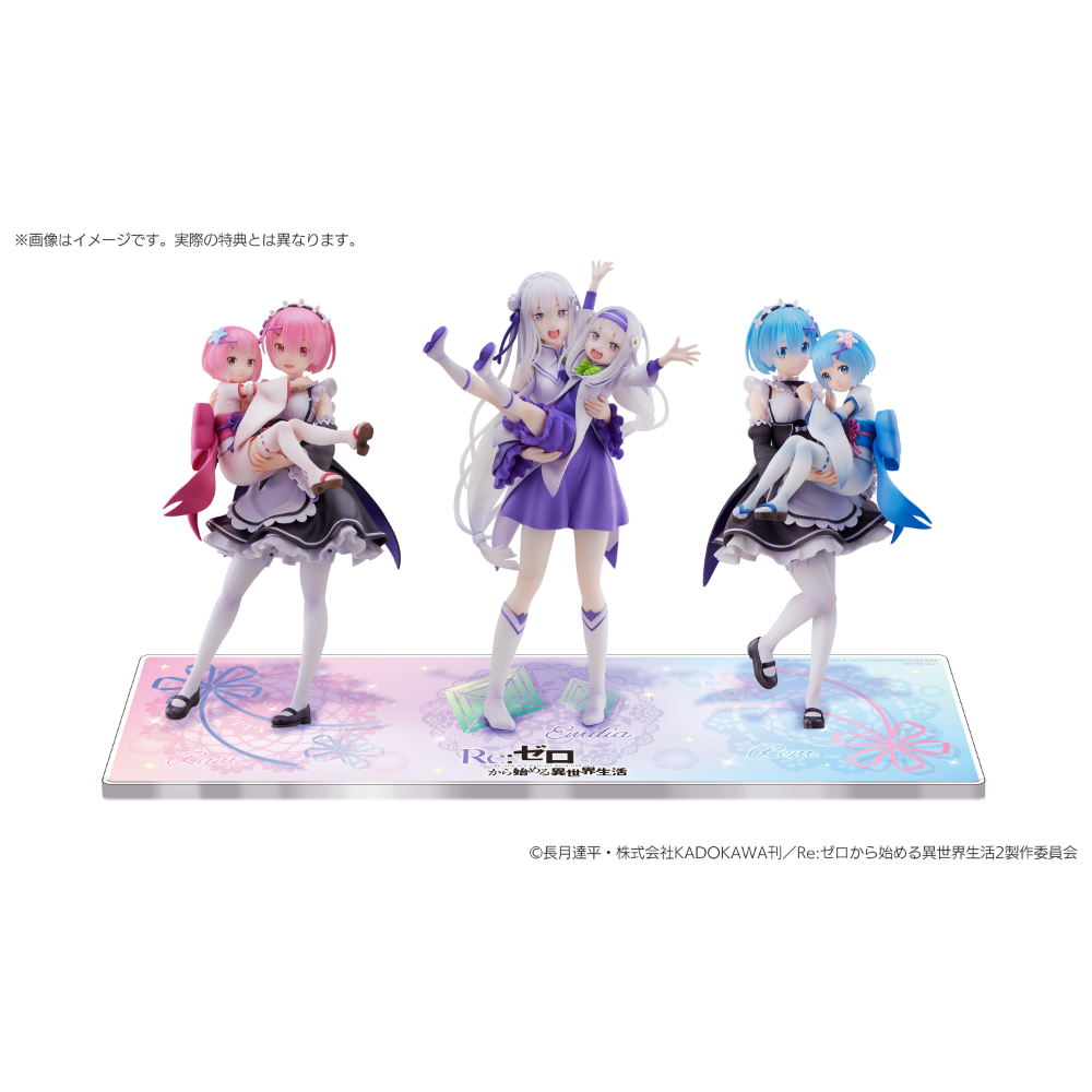 【慢活同盟】 S-FIRE 愛蜜莉雅 雷姆 拉姆 童年 幼少期 1/7 PVC 全新未拆 Re:從零開始的異世界生活-規格圖8