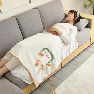 萌系~麵包午睡毯 毛毯 舒眠 白眼/開心/害羞/撇嘴 辦公室午睡毯 童毯 卷毯 捲毯 大毯子 被子 保暖被 毯子-細節圖7