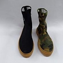 【鞋里】~帥門~台灣製造 板防穿刺 工作鞋 橡膠底 帆布高筒拉鍊鞋 迷彩鞋 無鋼頭 工地鞋 蛙人鞋 電焊鞋(迷彩/黑)-細節圖6