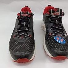 【鞋里】~JUMP 將門~ 9016 男款 超輕量休閒運動氣墊鞋 台灣製造 (黑紅)