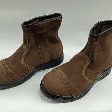 【鞋里】XE006 塑鋼頭高統電焊鞋 軟反牛皮防火線鞋體 車縫強化防滑橡膠底 拉鍊穿脫 黏帶鞋口 台灣製-細節圖3