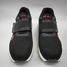 【鞋里】~跑天下~ 3942 男款 魔鬼氈飛織網布運動型 透氣鋼頭鞋、工作鞋，橡膠鞋底，防水止滑耐磨(黑/灰)-細節圖5