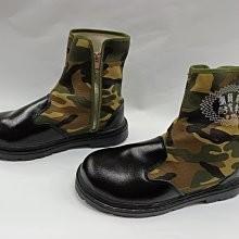 【鞋里】~帥門~台製 真皮迷彩帆布半筒式(側拉鍊式)安全鞋 鋼頭鞋 防穿刺 耐油 止滑 電銲鞋-細節圖2