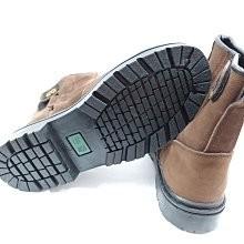 【鞋里】~帥門~防穿刺  高筒安全鞋 鋼頭鞋 魔鬼氈拉鍊 車縫 台製MIT(咖啡色)-細節圖3