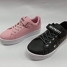 【鞋里】~Hello Kitty凱蒂貓 ~休閒版鞋款 中大童(黑/粉)-細節圖2