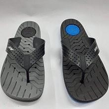 【鞋里】~JUMP 將門~透氣止滑 耐磨 EPU 材質100%台灣製造 男版夾腳拖 排水拖 打洞穿孔鞋面(黑灰/黑藍)