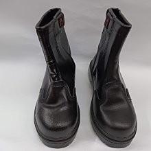 【鞋里】~帥門~ 6313 防穿刺 安全鞋 鋼頭鞋 魔鬼氈拉鍊 車縫 台製MIT YKK拉鍊設計(黑色)