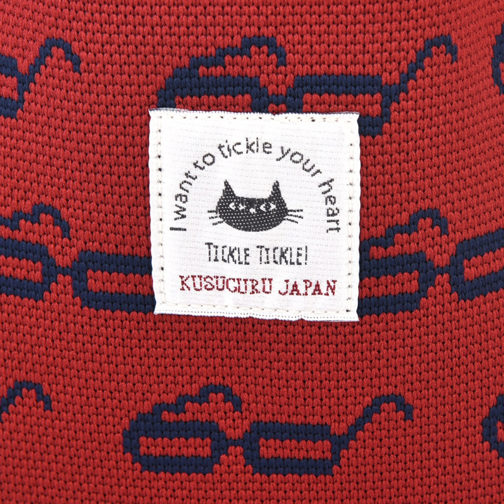 【台灣現貨】日本品牌 kusuguru 眼鏡貓 編織包 手提包 鉤織斜挎包 斜揹 外出小包 日本貓咪手提布包-細節圖8