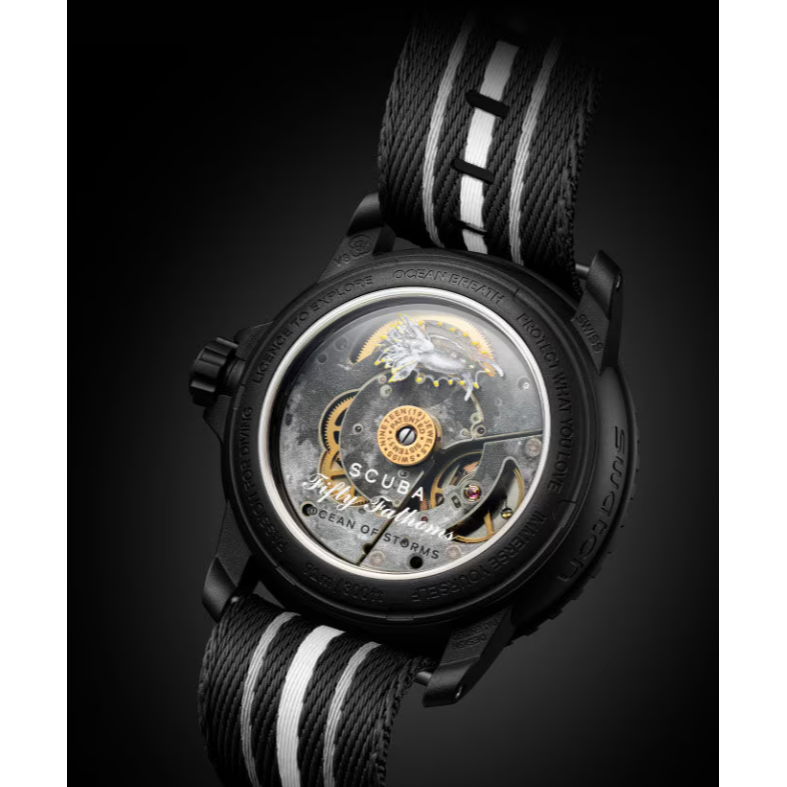 瑞士🇨🇭現貨Blancpain X Swatch 黑暗月球 風暴洋Ocean of Storms-細節圖2