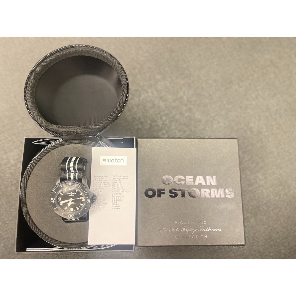瑞士🇨🇭現貨Blancpain X Swatch 黑暗月球 風暴洋Ocean of Storms-細節圖4