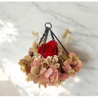 玫瑰掛勾永生花-細節圖2