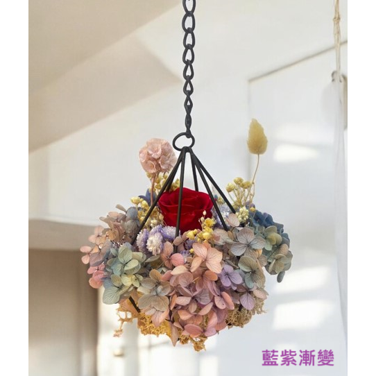 玫瑰掛勾永生花-細節圖3